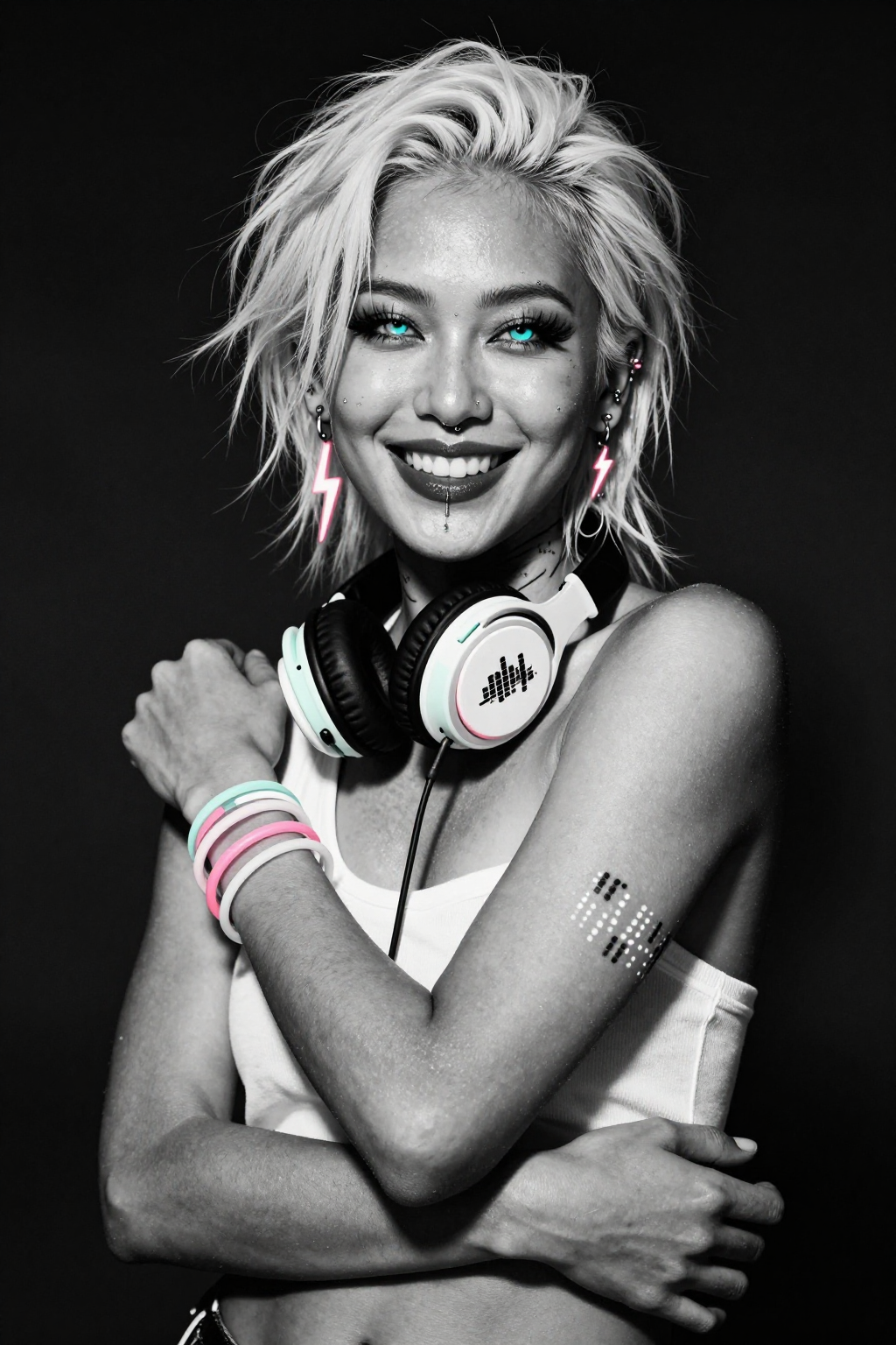 Echo Fujimori Neonflare — B&W