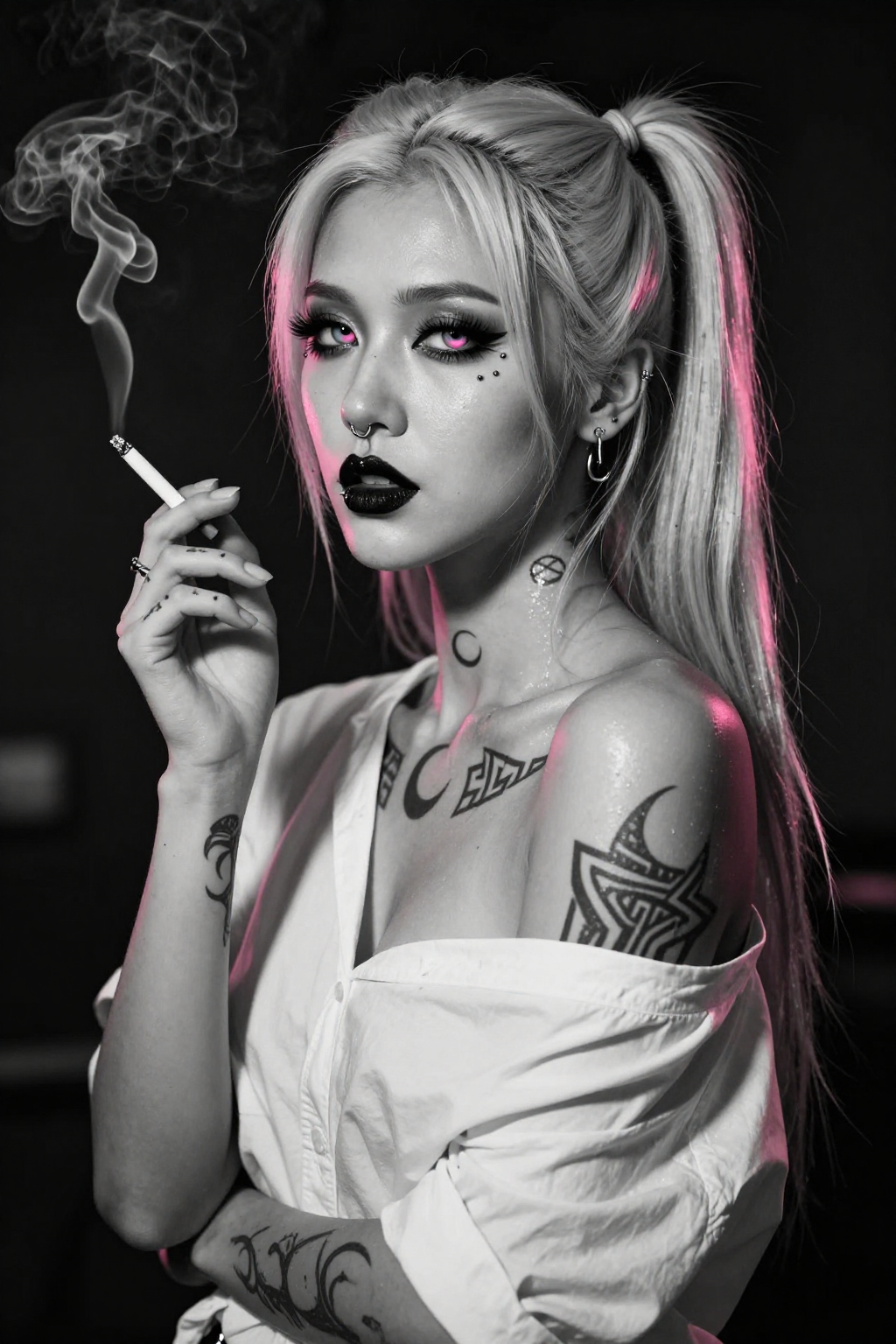 Luna Tsukino Cyberblade — B&W